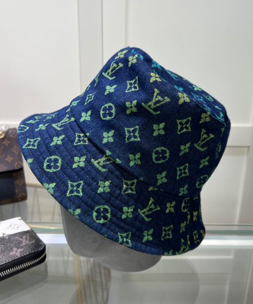 LV032 - Monogram Yellow Denim Bucket Hat