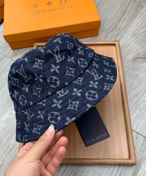 LV021 - Monogram Cotton Bucket Hat Blue