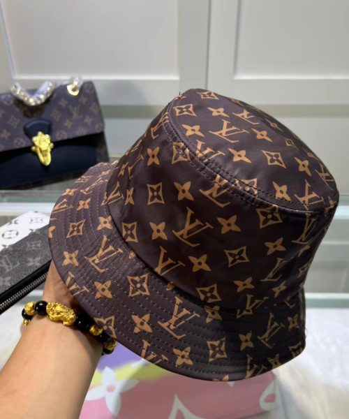 LV006 - Monogram Canvas Bucket Hat Brown