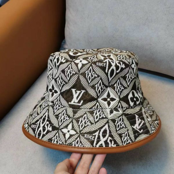 LV019 - Monogram Cotton Since 1854 Brown Monogram Bucket Hat - Image 7