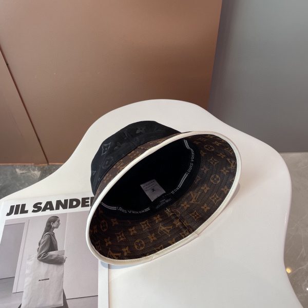 LV031 - Monogram Canvas Bucket Hat Black - Image 7