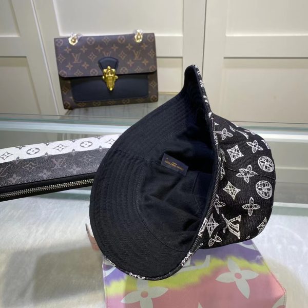 LV017 - Monogram Canvas Bucket Hat Black - Image 9