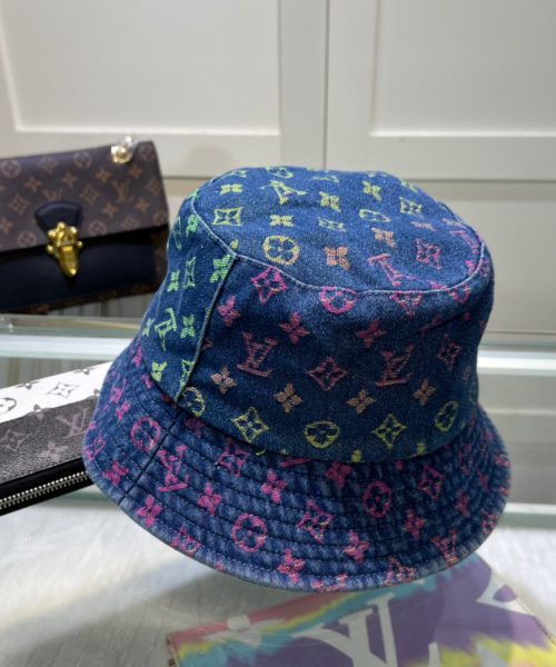 LV033 - Monogram Pink Denim Bucket Hat