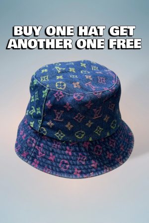 LV033 - Monogram Pink Denim Bucket Hat