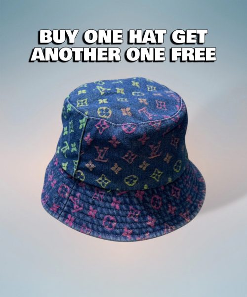 LV033 - Monogram Pink Denim Bucket Hat