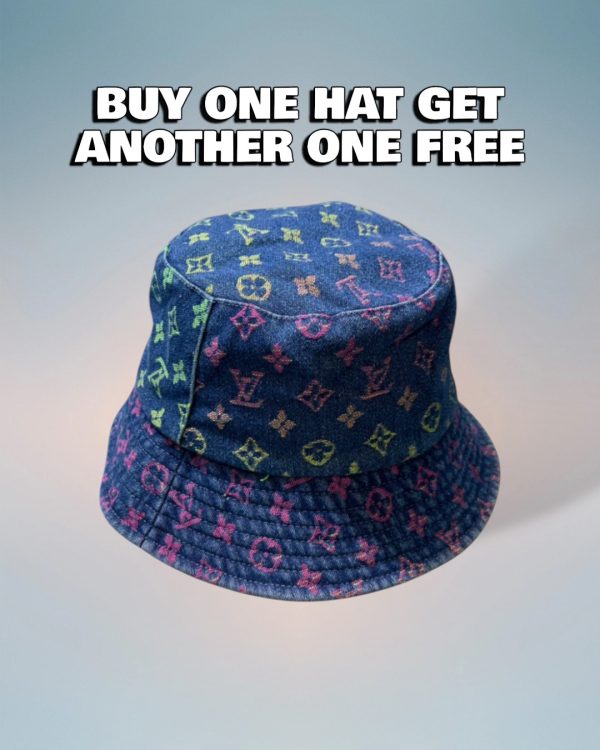 LV033 - Monogram Pink Denim Bucket Hat