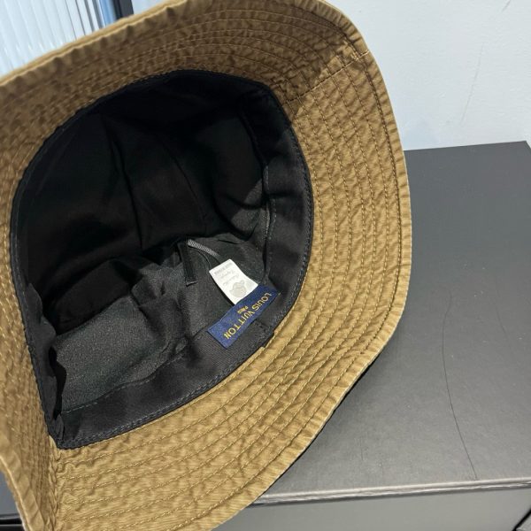 LV042 - Logo Cotton Bucket Hat Brown - Image 7