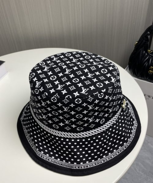 LV049 - Monogram Canvas Bucket Hat Black