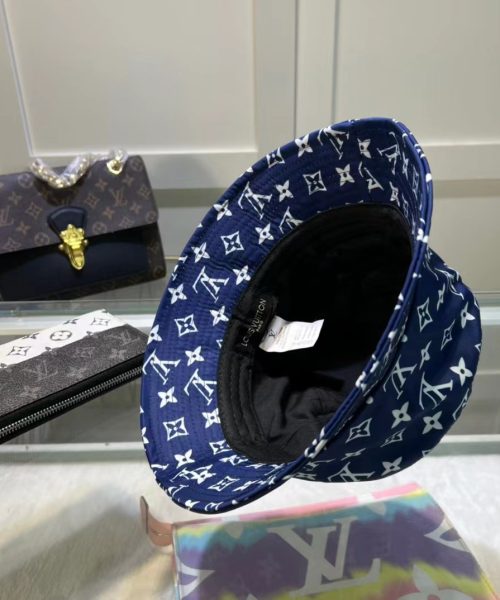 LV008 - Monogram Canvas Bucket Hat Blue