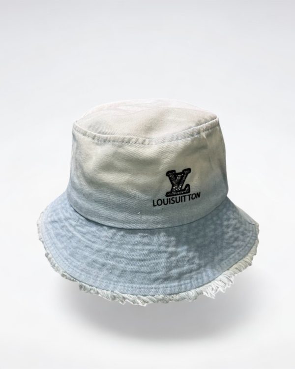 LV034 - Monogram Cotton Bucket Hat White - Image 2