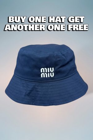 MM004 - Monogram Canvas Bucket Hat Blue