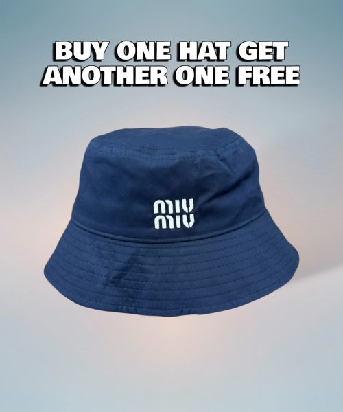 MM004 - Monogram Canvas Bucket Hat Blue