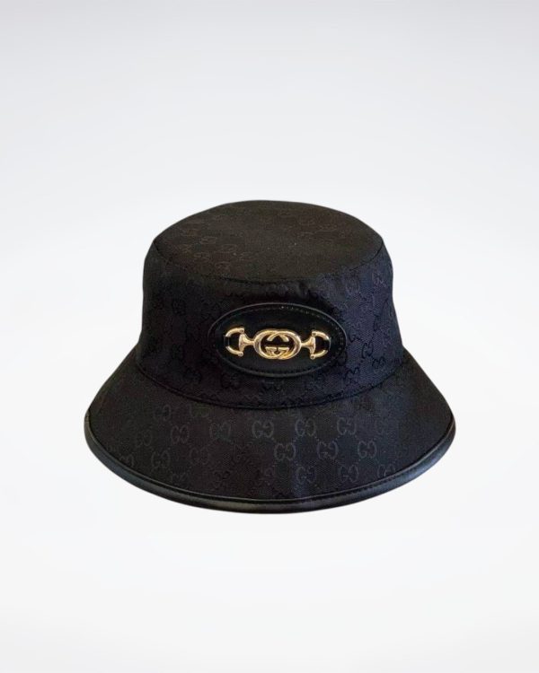 GC004 - Monogram Canvas Bucket Hat Black - Image 2