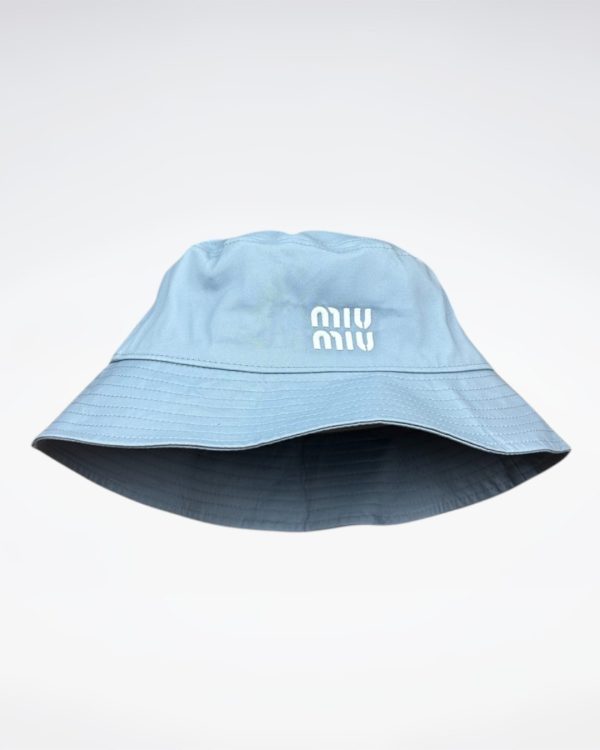 MM006 - Monogram Canvas Bucket Hat Light Blue - Image 2