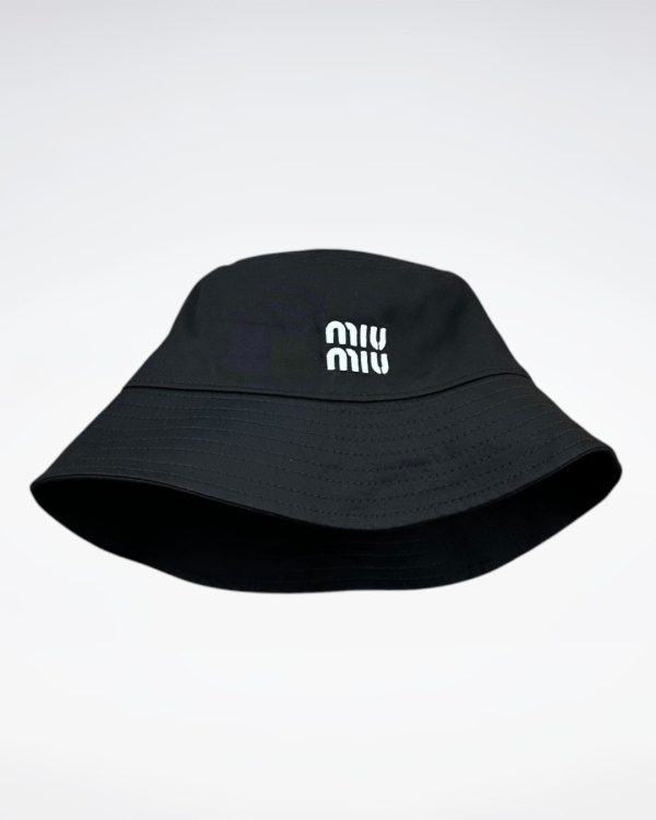 MM001 - Monogram Canvas Bucket Hat Black - Image 2