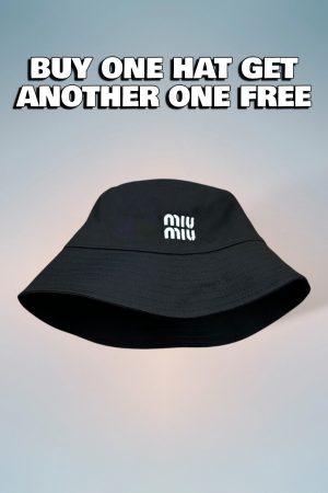 MM001 - Monogram Canvas Bucket Hat Black