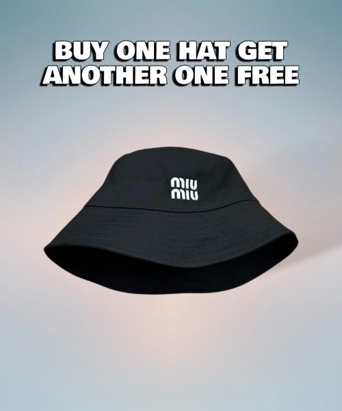 MM001 - Monogram Canvas Bucket Hat Black