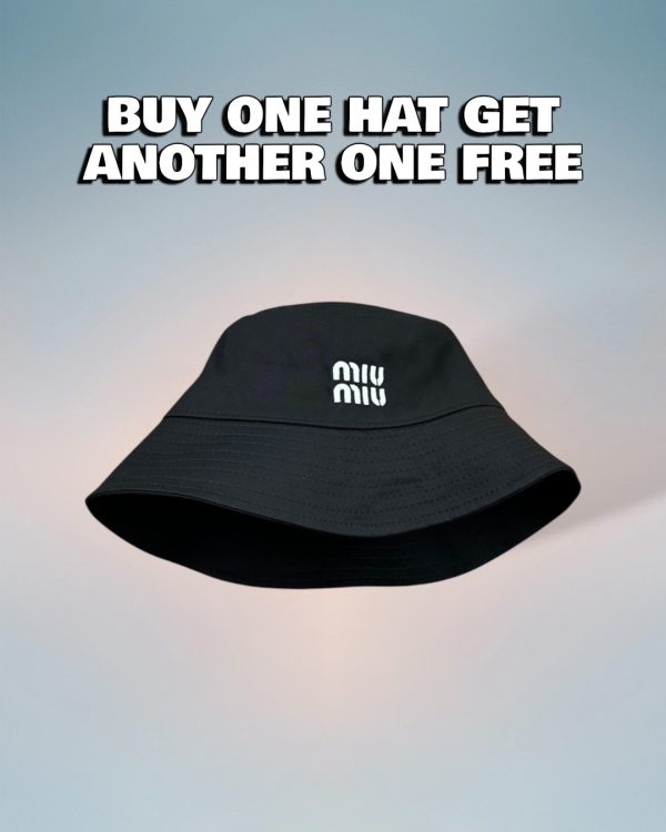 MM001 - Monogram Canvas Bucket Hat Black