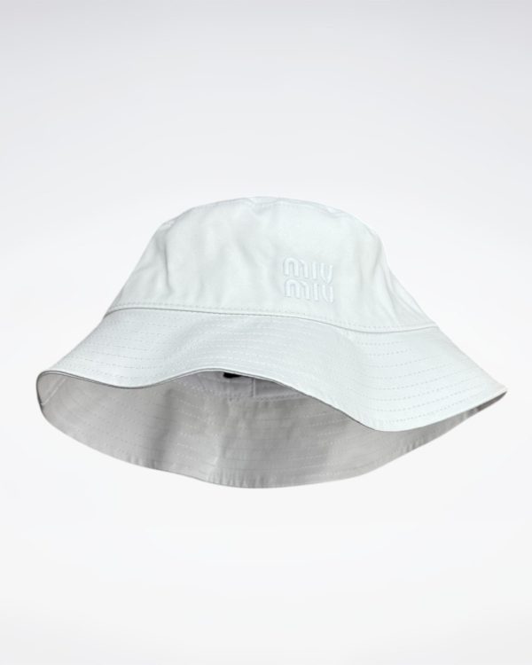 MM002 - Monogram Canvas Bucket Hat White - Image 2