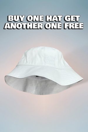 MM002 - Monogram Canvas Bucket Hat White