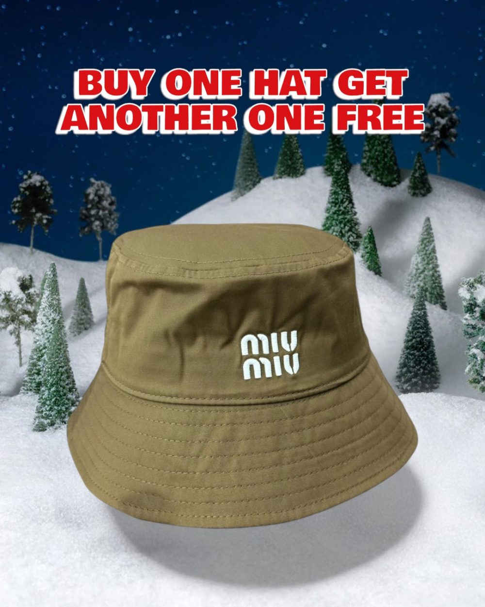 MM003 - Monogram Canvas Bucket Hat Brown
