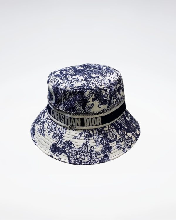 DO003 - Monogram Canvas Bucket Hat Ink Blue - Image 2