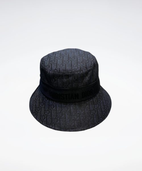 DO001 - Monogram Canvas Bucket Hat Black