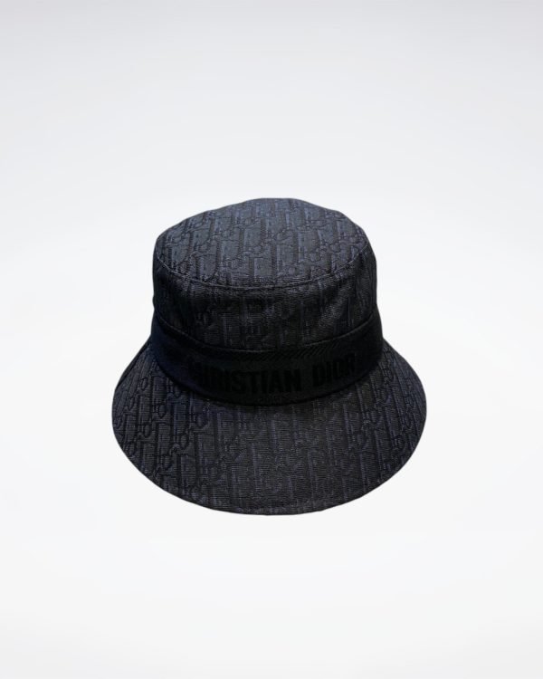 DO001 - Monogram Canvas Bucket Hat Black - Image 2
