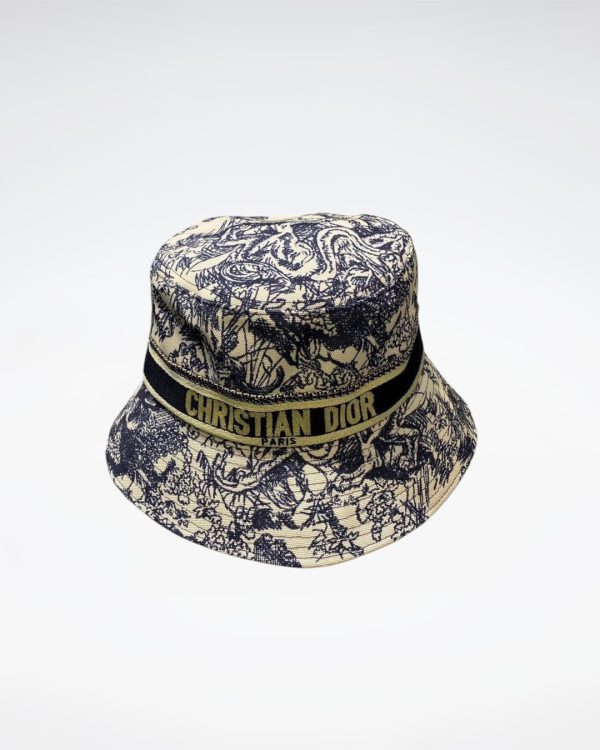DO004 - Monogram Canvas Bucket Hat Black - Image 2