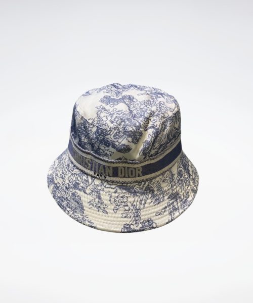 DO002 - Monogram Canvas Bucket Hat Light Ink Blue