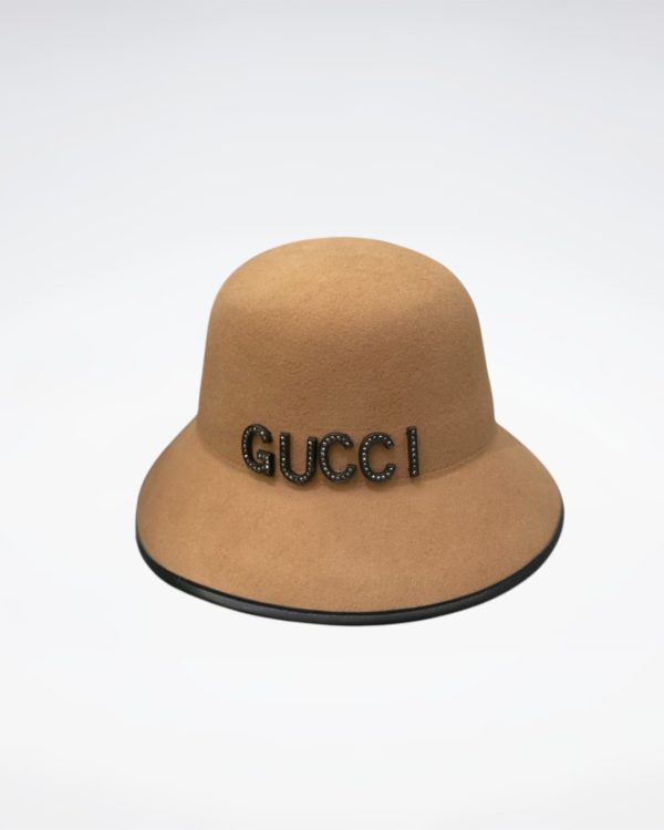 GC001 - Logo wool Bucket Hat Brown - Image 2