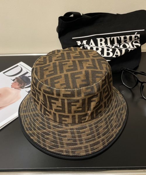 FD001 - Monogram Canvas Bucket Hat Line Black