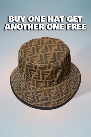 FD001 - Monogram Canvas Bucket Hat Line Black