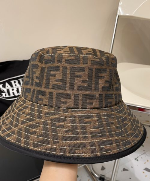 FD001 - Monogram Canvas Bucket Hat Line Black