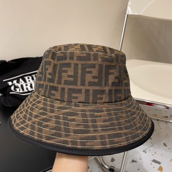 FD001 - Monogram Canvas Bucket Hat Line Black - Image 4