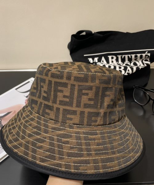 FD001 - Monogram Canvas Bucket Hat Line Black