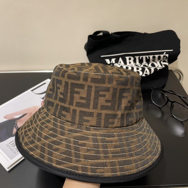 FD001 - Monogram Canvas Bucket Hat Line Black - Image 5