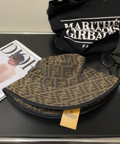 FD001 - Monogram Canvas Bucket Hat Line Black