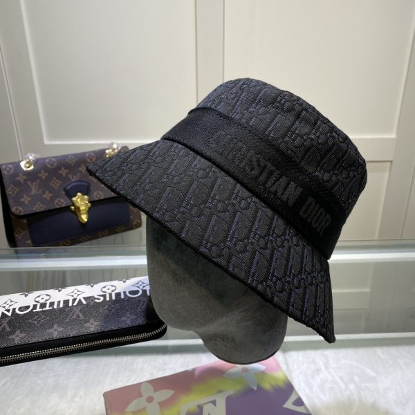 DO001 - Monogram Canvas Bucket Hat Black - Image 4