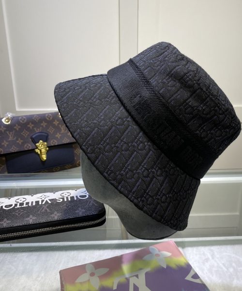 DO001 - Monogram Canvas Bucket Hat Black