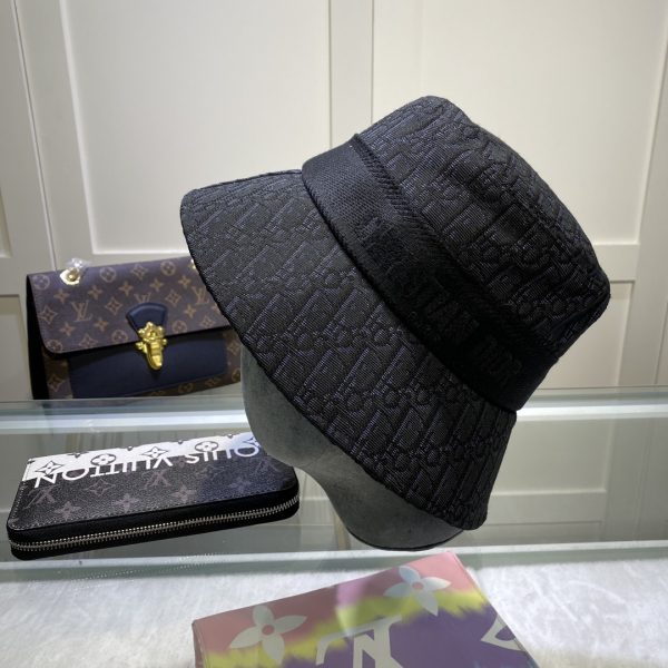 DO001 - Monogram Canvas Bucket Hat Black - Image 5
