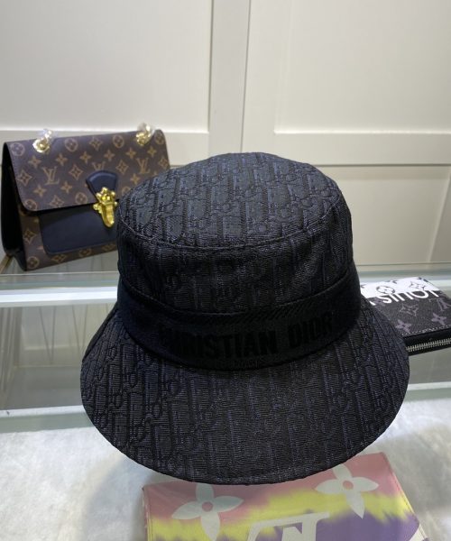 DO001 - Monogram Canvas Bucket Hat Black