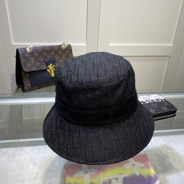 DO001 - Monogram Canvas Bucket Hat Black - Image 6