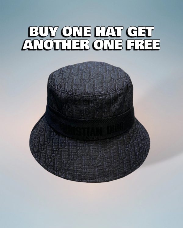 DO001 - Monogram Canvas Bucket Hat Black
