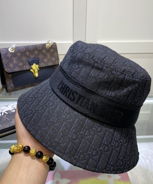 DO001 - Monogram Canvas Bucket Hat Black
