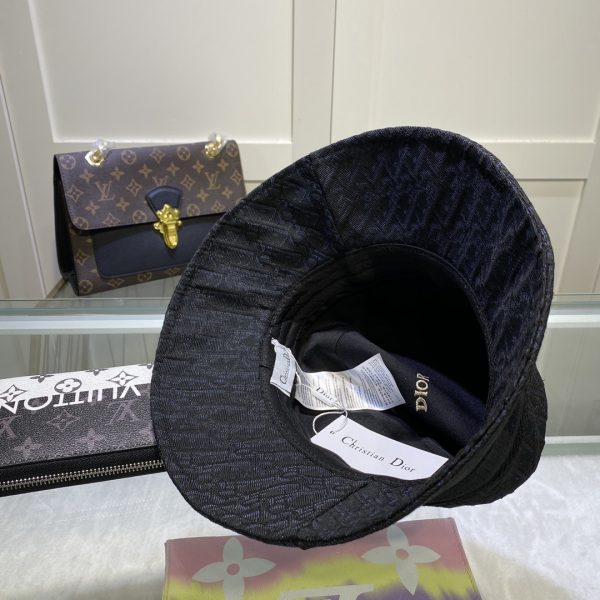 DO001 - Monogram Canvas Bucket Hat Black - Image 9