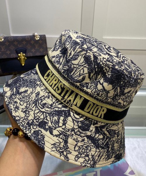 DO004 - Monogram Canvas Bucket Hat Black