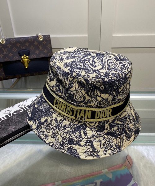 DO004 - Monogram Canvas Bucket Hat Black