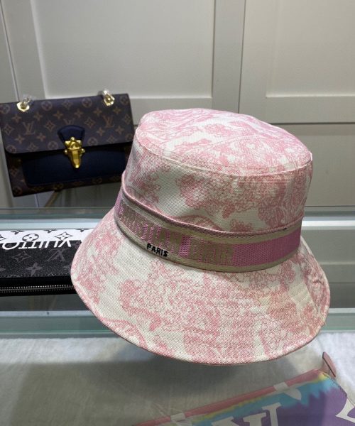 DO005 - Monogram Canvas Bucket Hat Pink