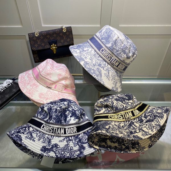 DO003 - Monogram Canvas Bucket Hat Ink Blue - Image 6